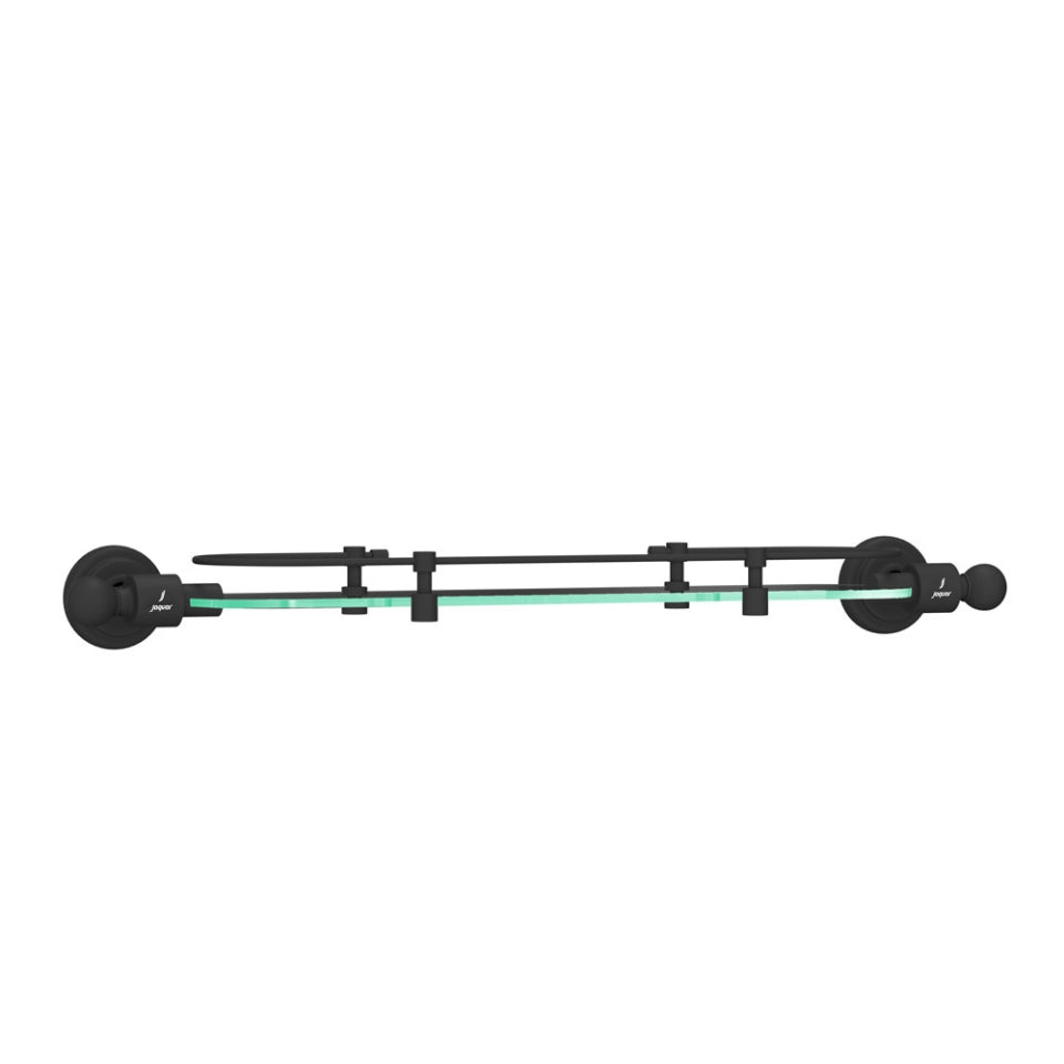 Jaquar Queens Glass Shelf - Black Matt