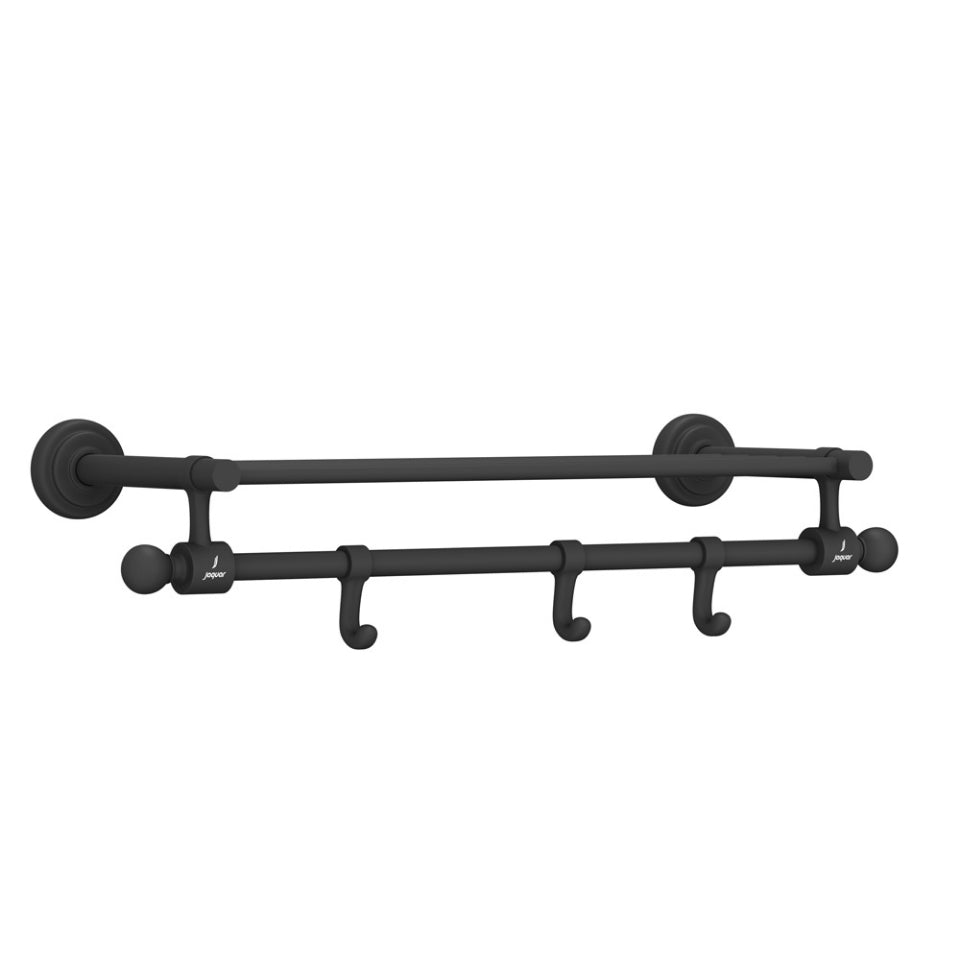 Jaquar Queens Towel Rack - Black Matt