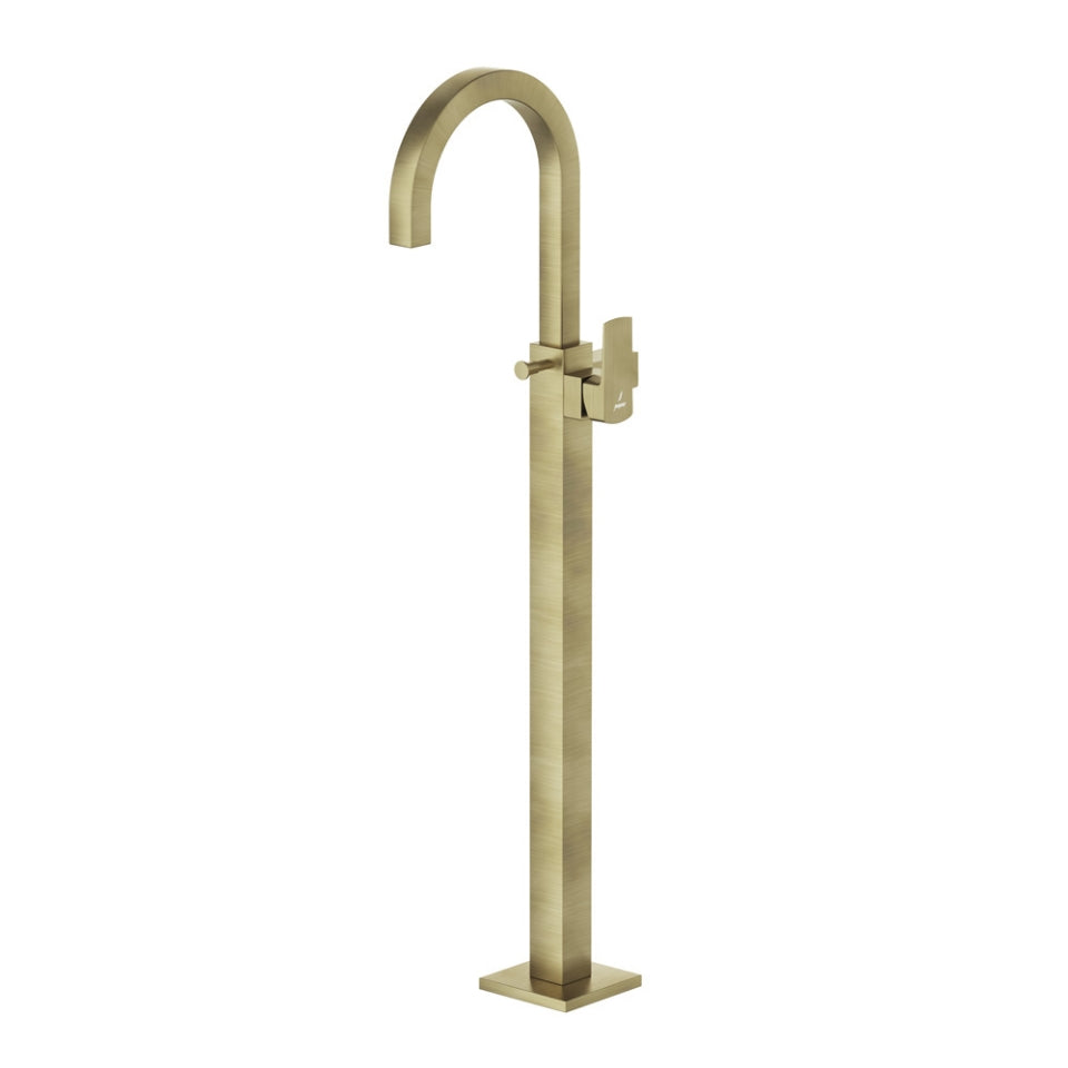 Jaquar Kubix Prime Exposed Parts of Floor Mounted Single Lever Bath Mixer - Antique Bronze