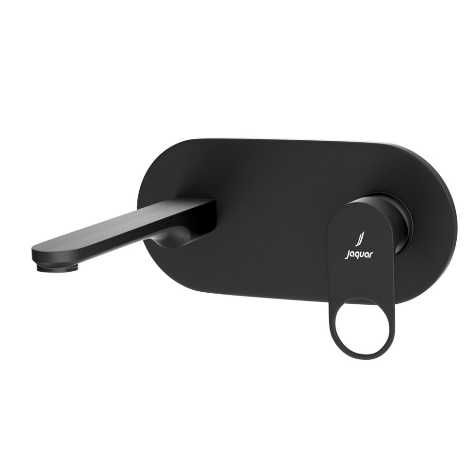 Jaquar Ornamix Prime Exposed Part Kit of Single Lever Basin Mixer Wall Mounted - Black Matt