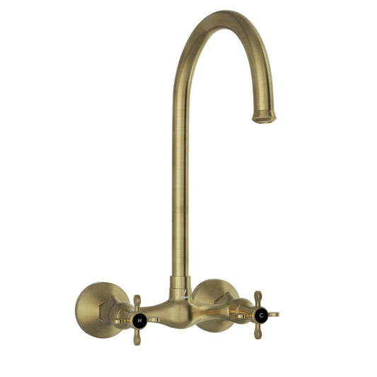 Jaquar Queens Prime Sink Mixer with Regular Swinging Spout - Antique Bronze