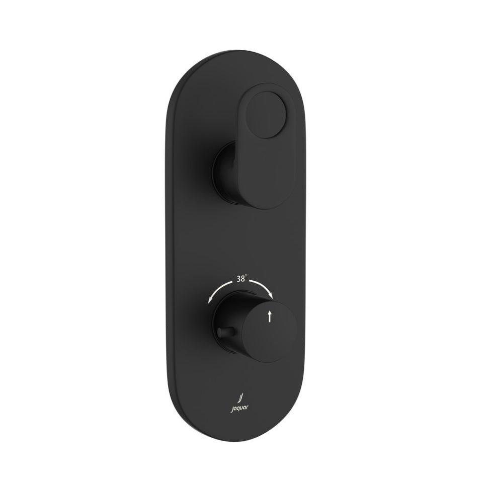 Jaquar Ornamix Prime Thermostatic Shower Mixer - Black Matt