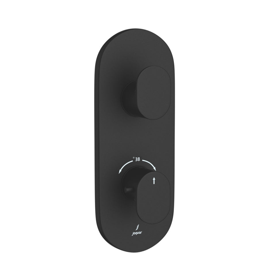Jaquar Opal Prime Thermostatic Shower Mixer - Black Matt