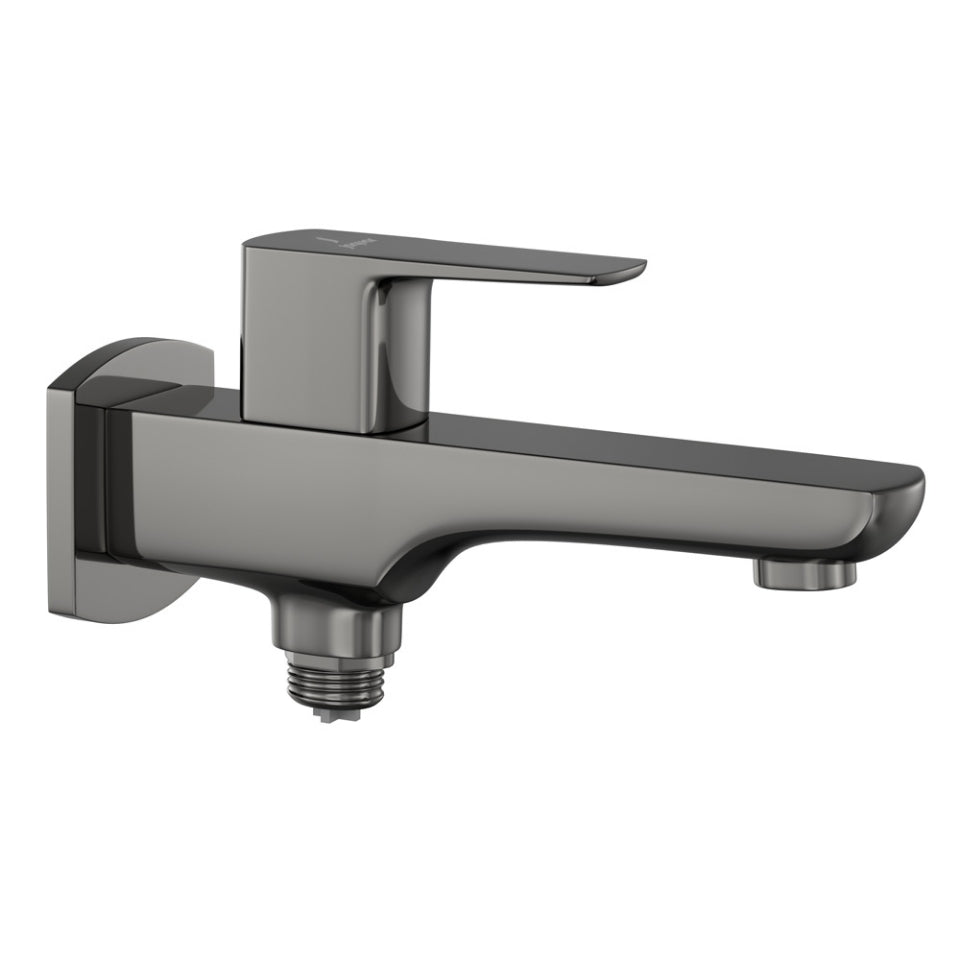 Jaquar Kubix Prime 2 Way Bib Cock - Black Chrome