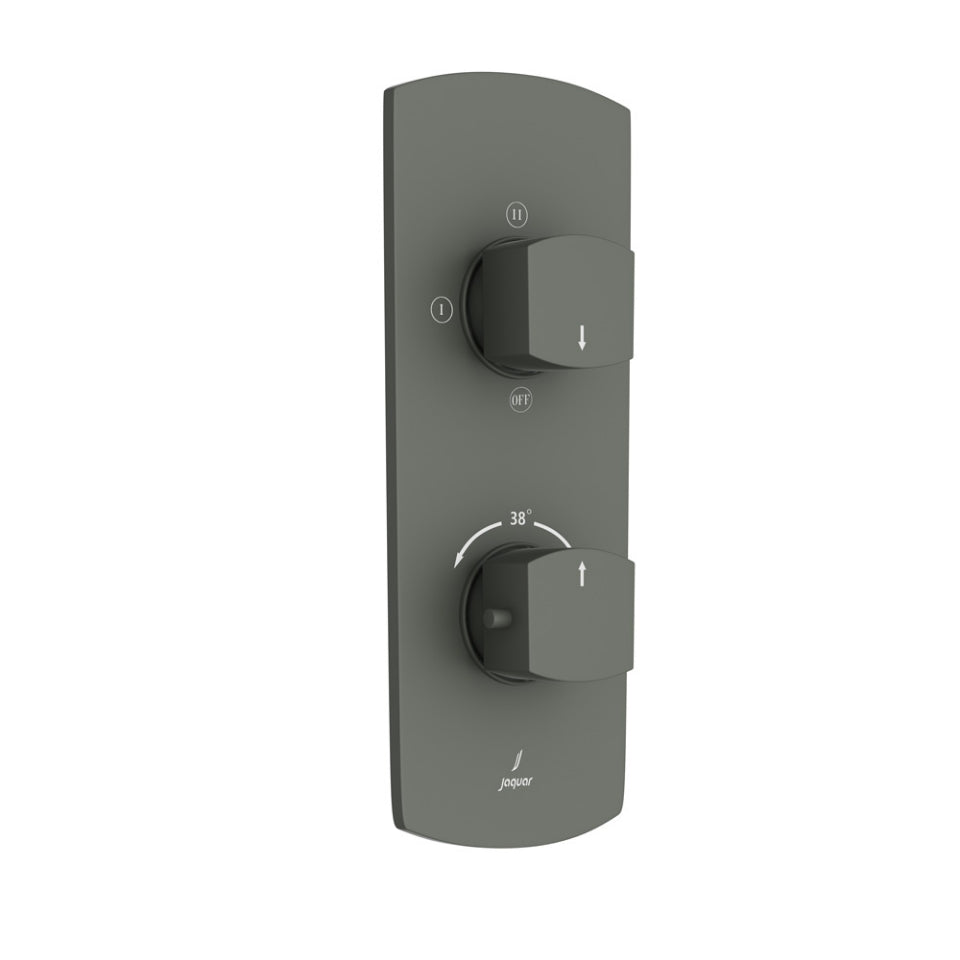 Jaquar Kubix Prime Aquamax Thermostatic Shower Mixer - Graphite