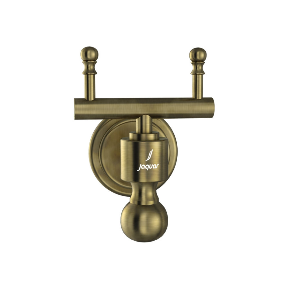 Jaquar Queens Double Coat Hook - Antique Bronze