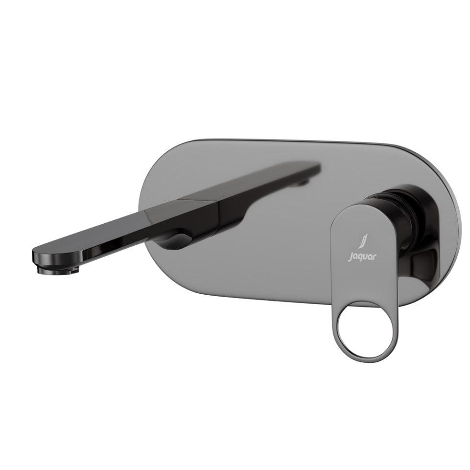 Jaquar Ornamix Prime Exposed Part Kit of Single Lever Basin Mixer Wall Mounted - Black Chrome