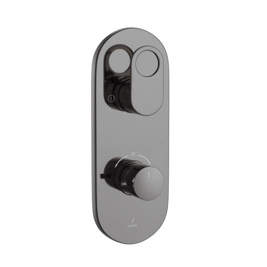 Jaquar Ornamix Prime Aquamax Thermostatic Shower Mixer - Black Chrome