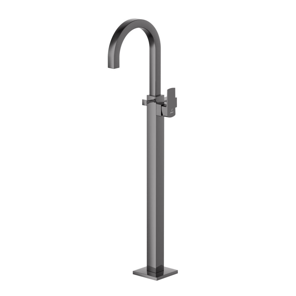 Jaquar Kubix Prime Exposed Parts of Floor Mounted Single Lever Bath Mixer - Black Chrome