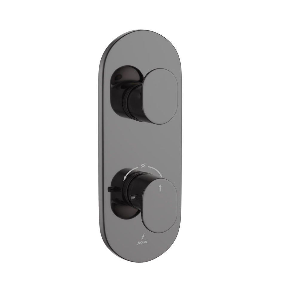 Jaquar Opal Prime Thermostatic Shower Mixer - Black Chrome