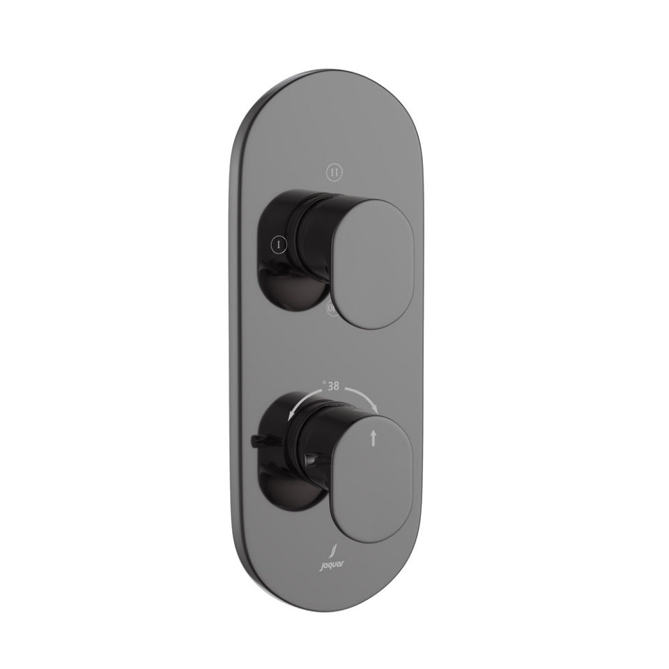 Jaquar Opal Prime Aquamax Thermostatic Shower Mixer - Black Chrome