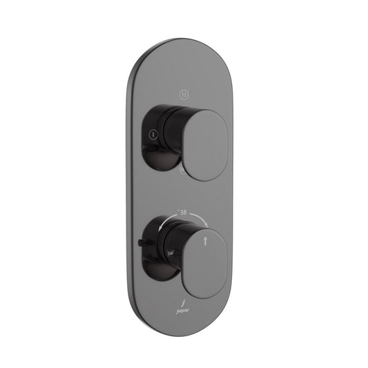Jaquar Opal Prime Aquamax Thermostatic Shower Mixer - Black Chrome