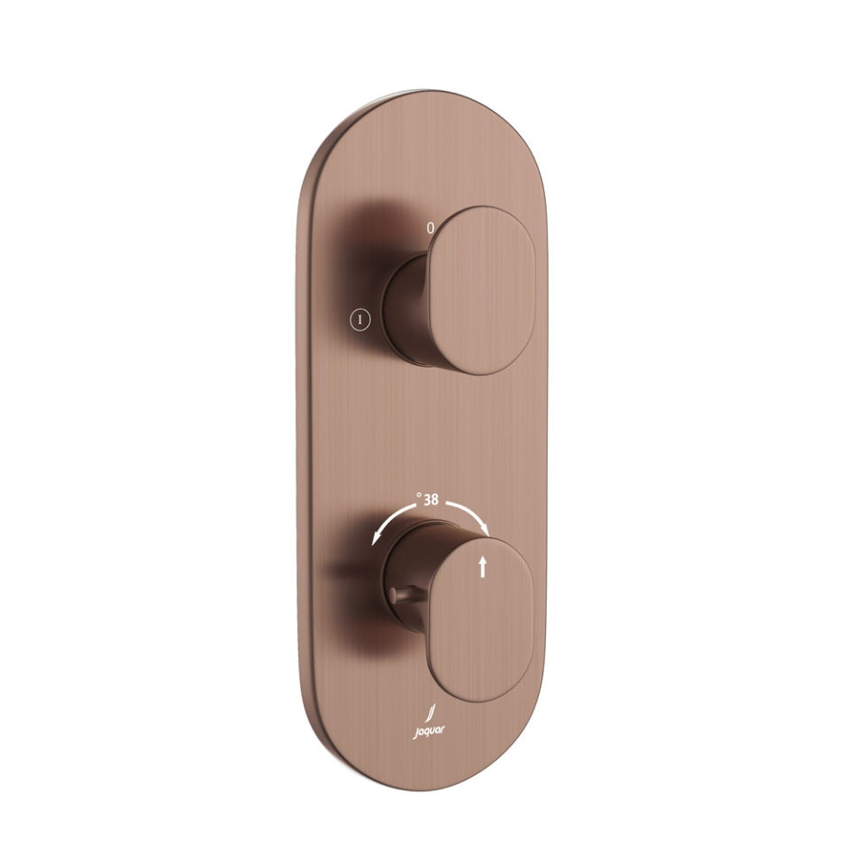 Jaquar Opal Prime Aquamax Thermostatic Shower Mixer - Antique Copper