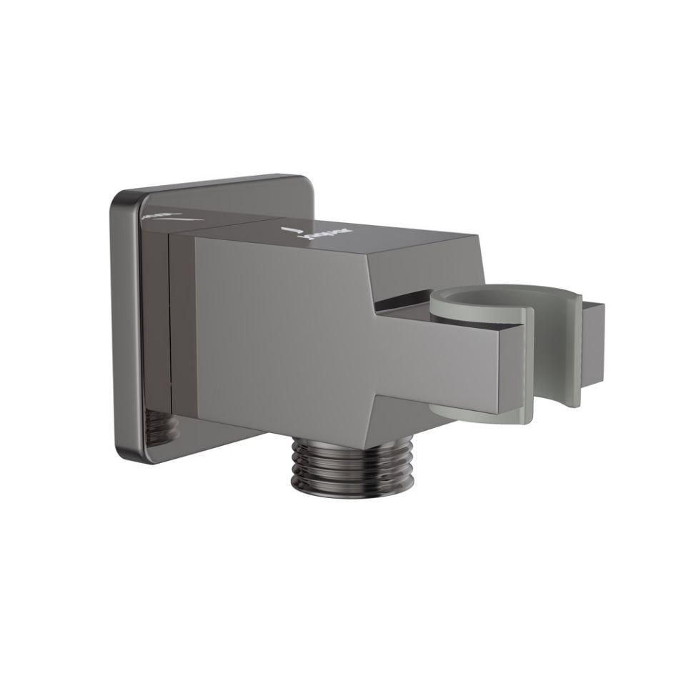 Jaquar Wall Outlet with Shower Hook - Black Chrome