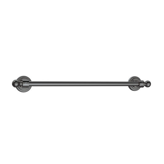Jaquar Queens Single Towel Rail - Black Chrome