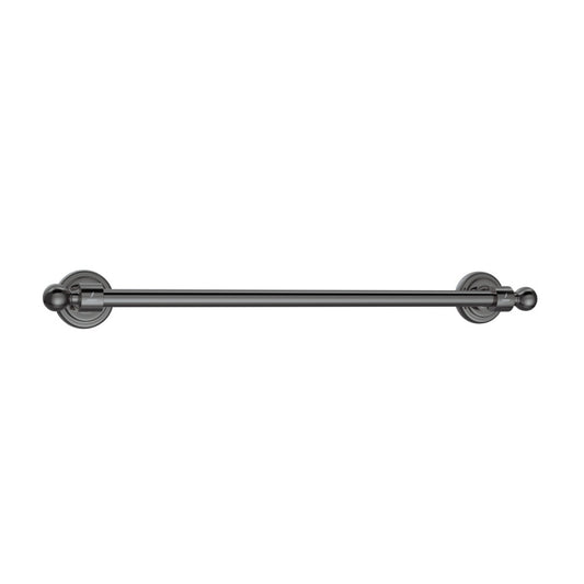 Jaquar Queens Single Towel Rail - Black Chrome