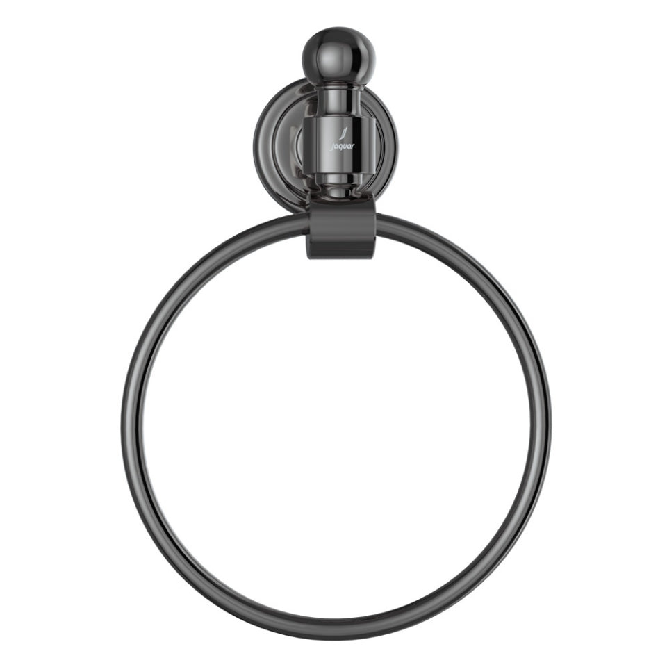 Jaquar Queens Towel Ring Round - Black Chrome