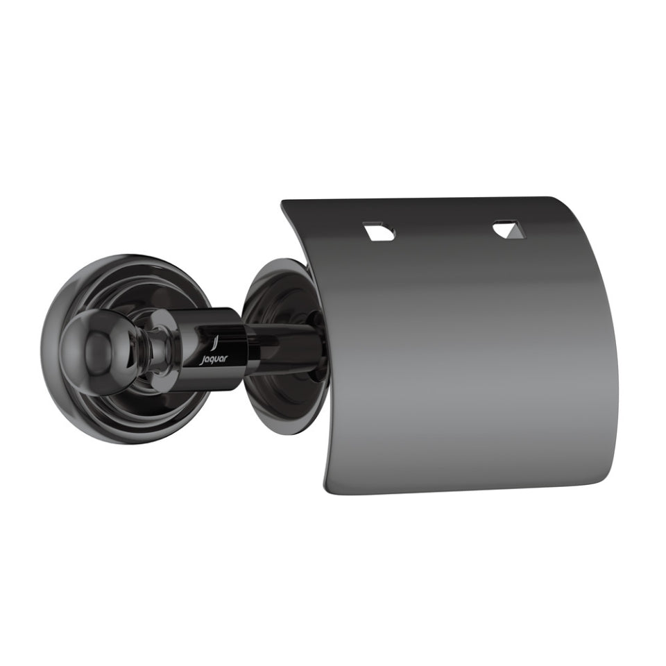 Jaquar Queens Toilet Roll Holder - Black Chrome