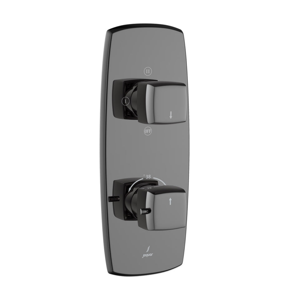 Jaquar Aquamax Thermostatic Shower Mixer - Black Chrome