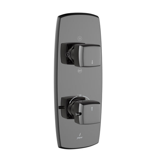 Jaquar Aquamax Thermostatic Shower Mixer - Black Chrome