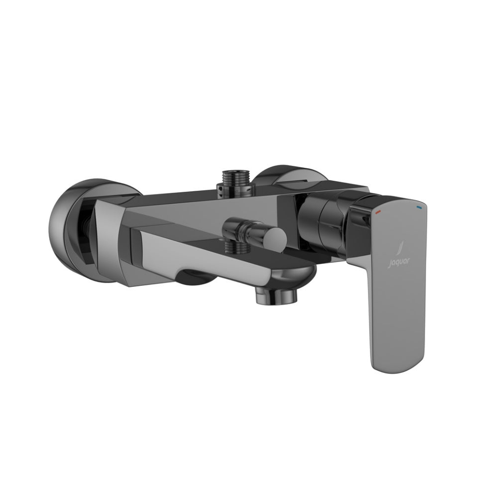 Jaquar Kubix Prime Single Lever Wall Mixer - Black Chrome