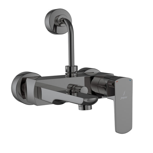 Jaquar Kubix Prime Single Lever Wall Mixer - Black Chrome