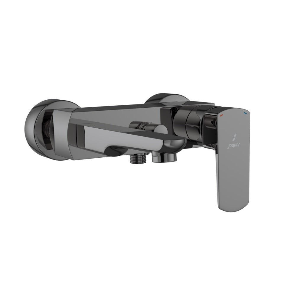 Jaquar Kubix Prime Single Lever Wall Mixer - Black Chrome