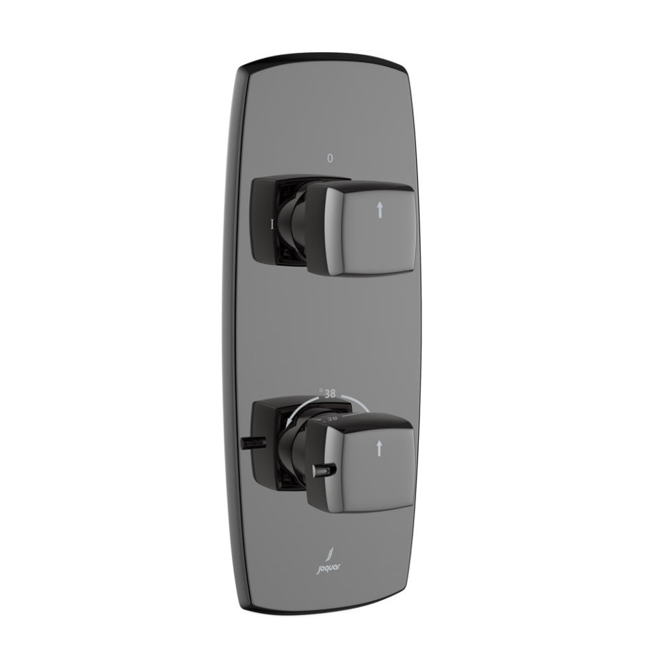 Jaquar Aquamax Thermostatic Shower Mixer - Black Chrome