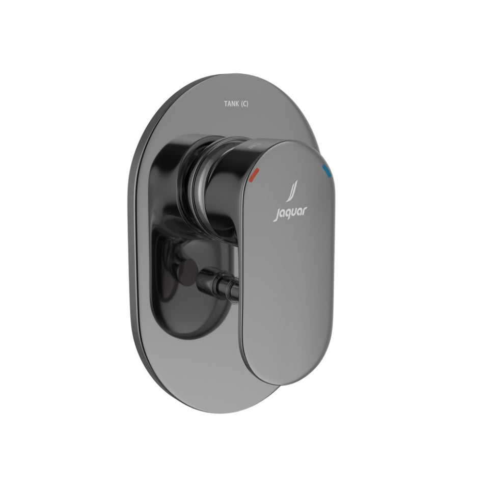 Jaquar Opal Prime 3-Inlet Single Lever Concealed Diverter - Black Chrome