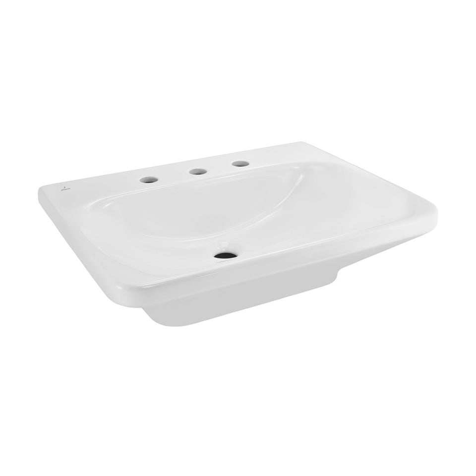 Jaquar Laguna Table Top Basin With Three Tap Hole - White
