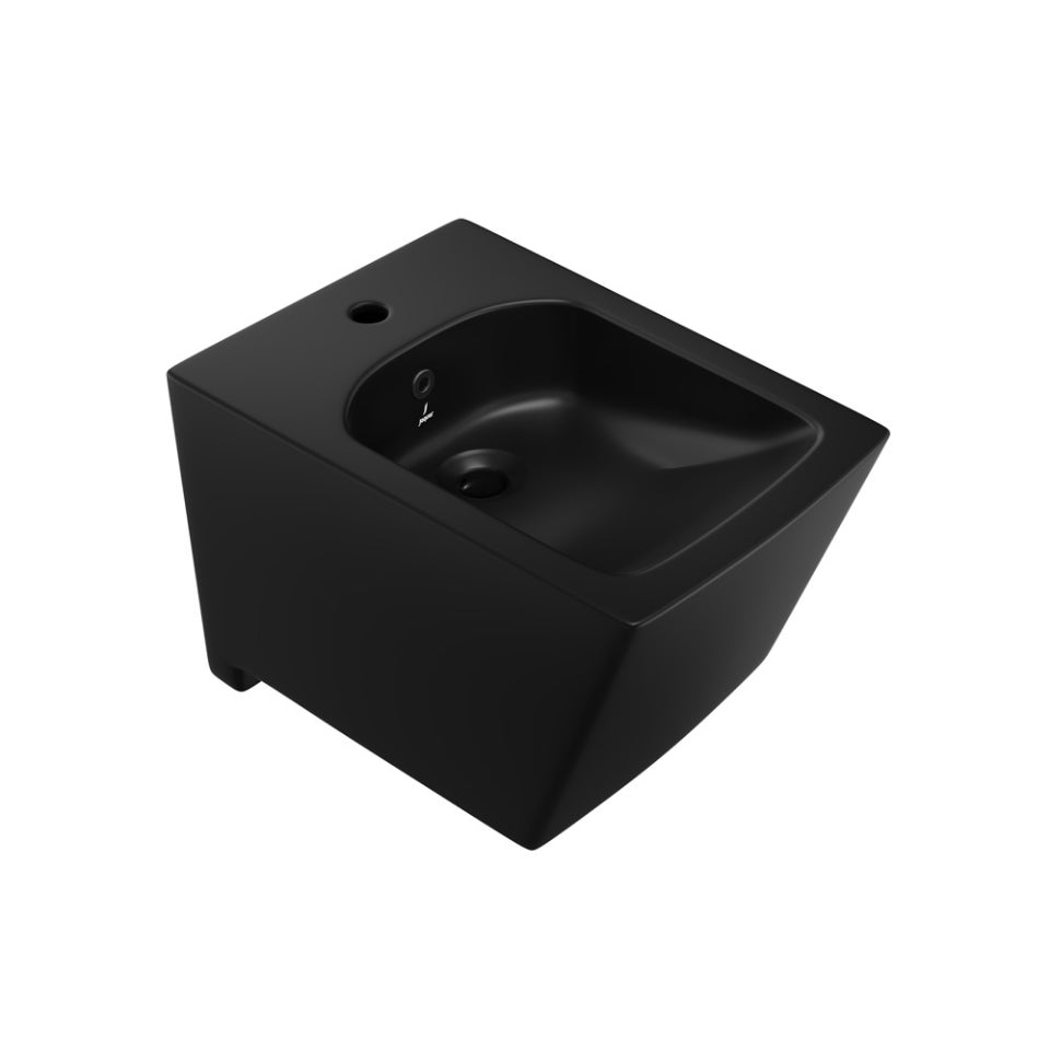 Jaquar Kubix Prime Blind Installation Wall Hung Bidet - Black Matt