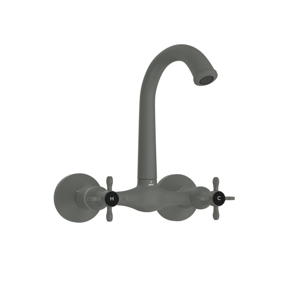 Jaquar Queens Prime Sink Mixer with Short Swinging Spout - Graphite