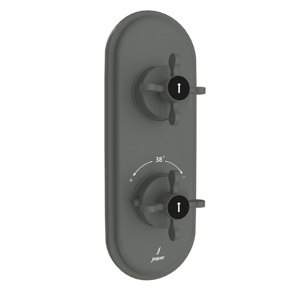 Jaquar Queens Prime Aquamax Thermostatic Shower Mixer - Graphite