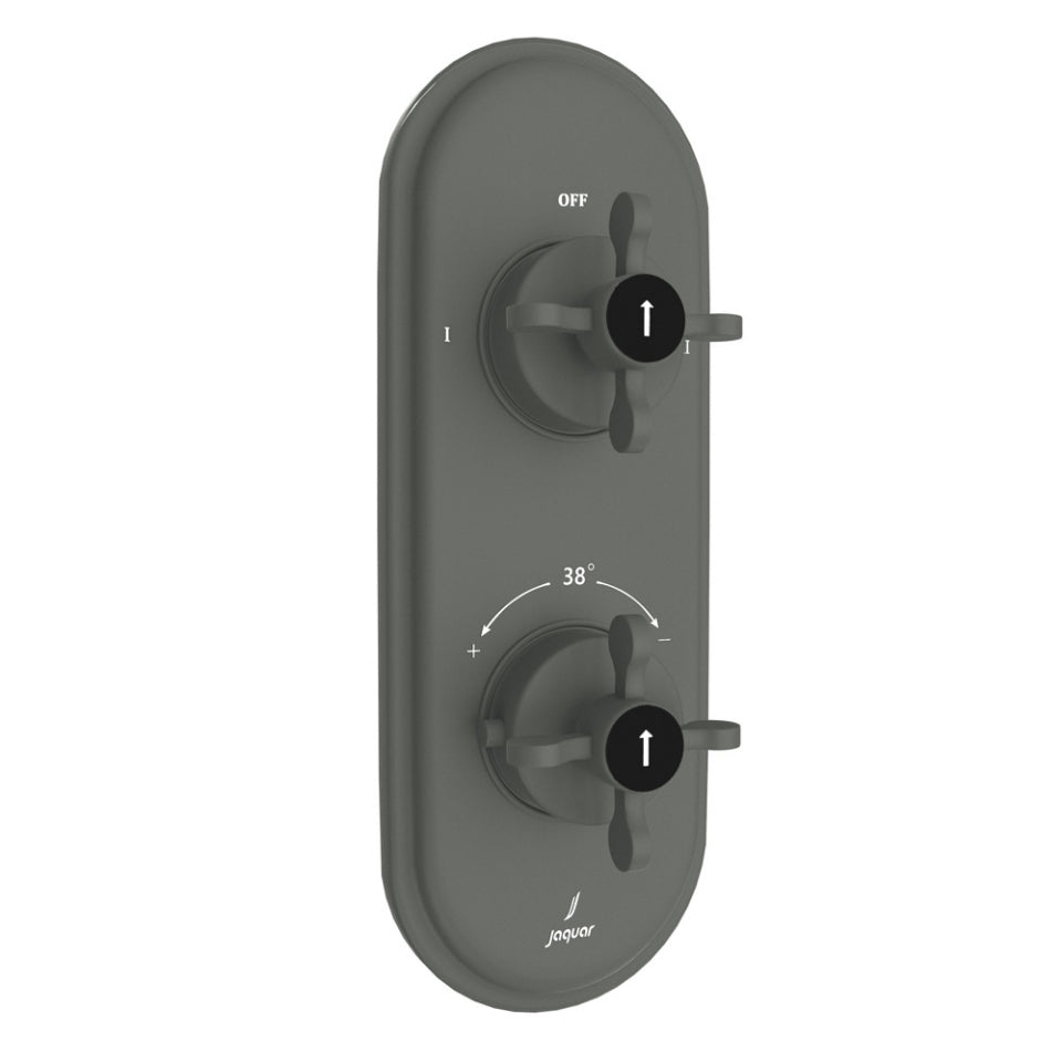 Jaquar Queens Prime Aquamax Thermostatic Shower Mixer - Graphite