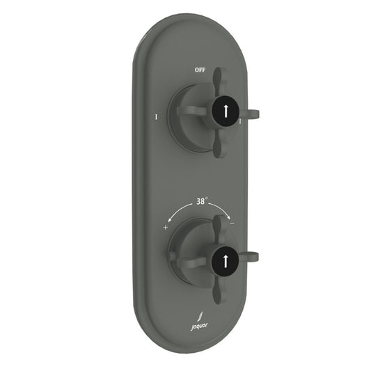 Jaquar Queens Prime Aquamax Thermostatic Shower Mixer - Graphite