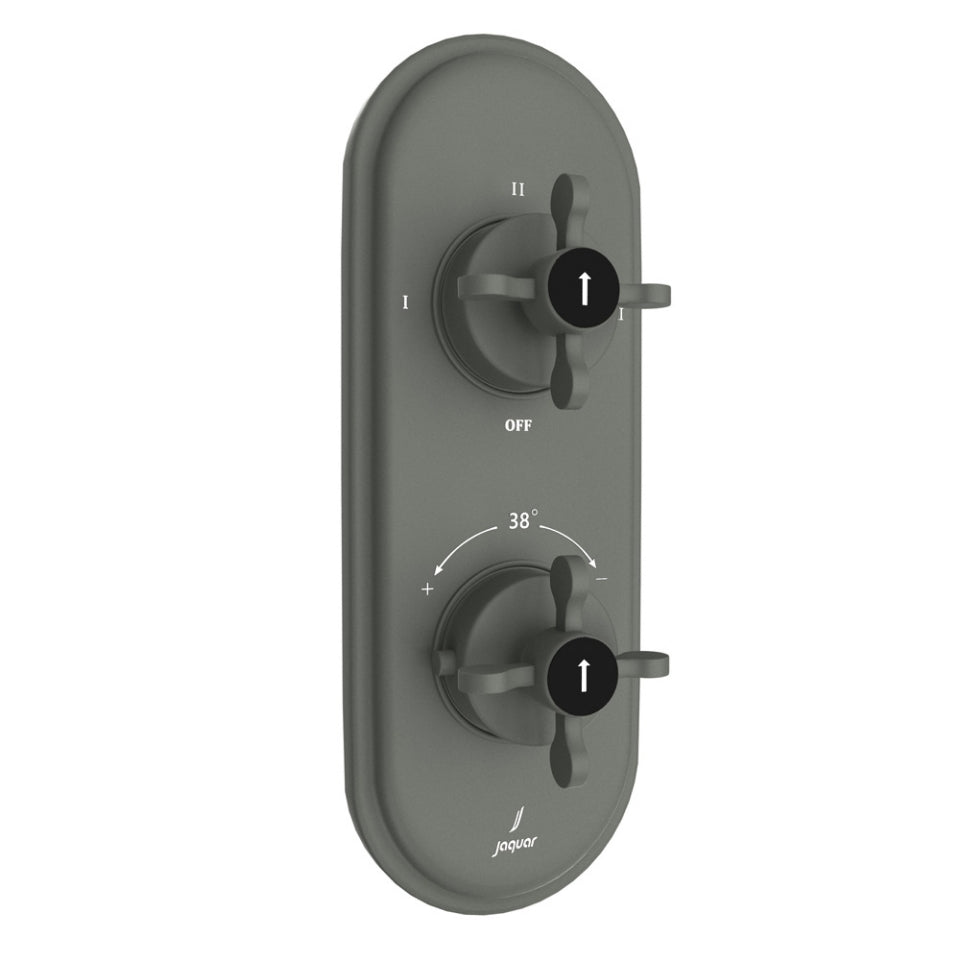 Jaquar Queens Prime Aquamax Thermostatic Shower Mixer - Graphite