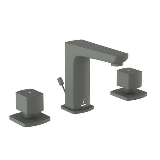 Jaquar Kubix Prime 3-Hole Basin Mixer - Graphite