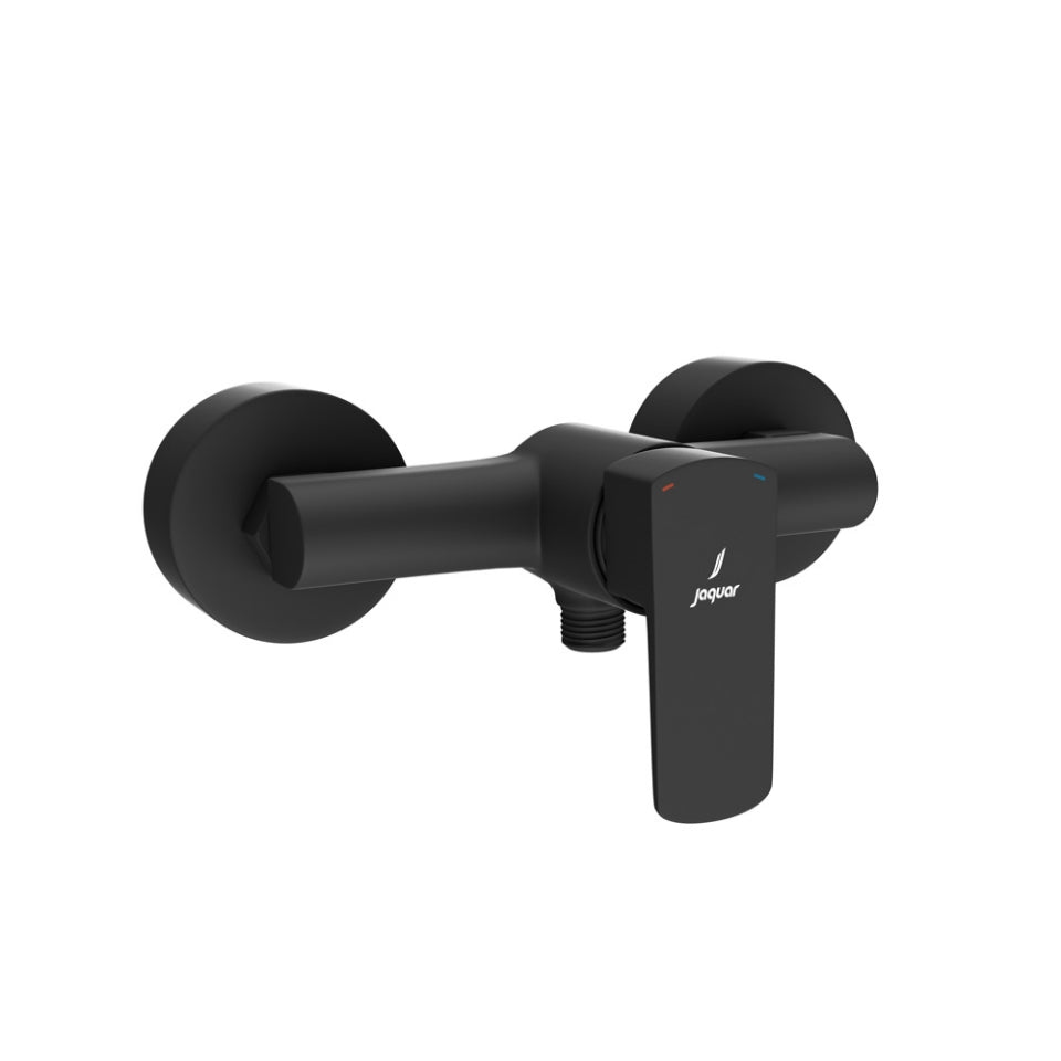 Jaquar Kubix Prime Single Lever Exposed Shower Mixer - Black Matt