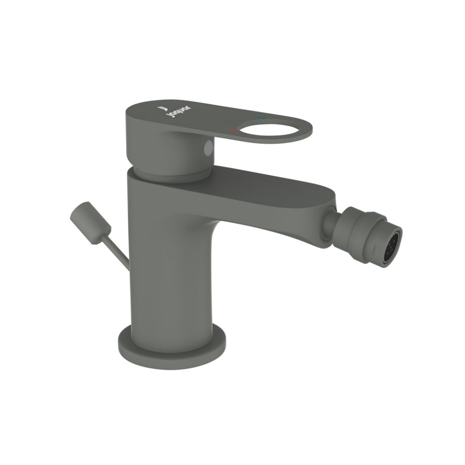 Jaquar Ornamix Prime Single Lever 1-Hole Bidet Mixer with Popup Waste System -Graphite - Graphite
