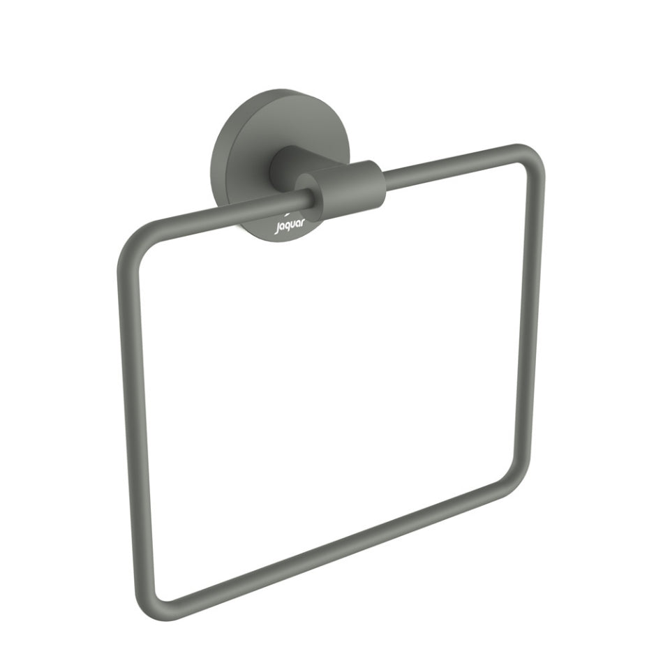 Jaquar Continental Towel Ring Square with Round Flange - Graphite