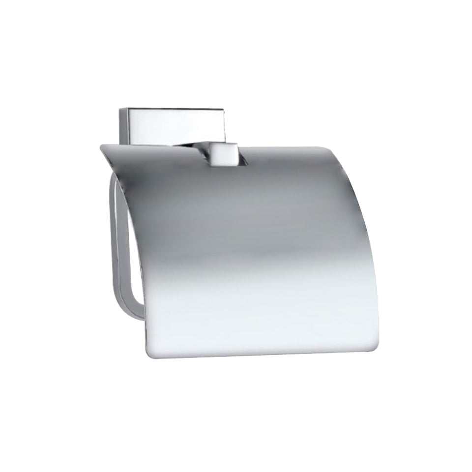 Jaquar Kubix Prime Toilet Roll Holder with Flap - Chrome