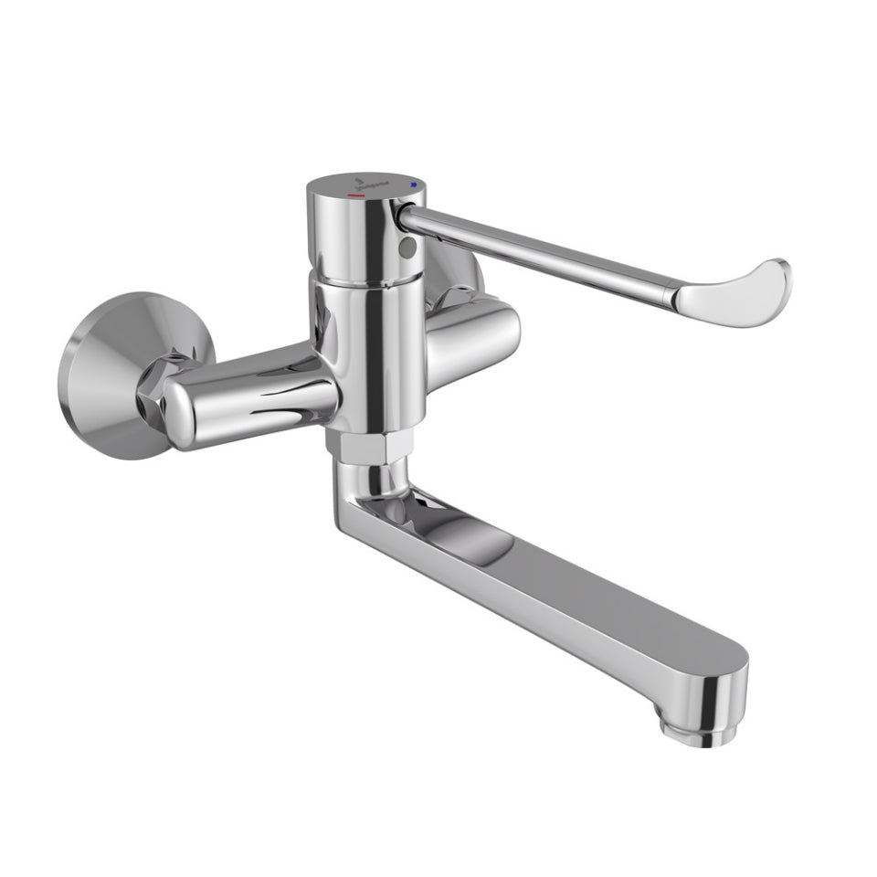 Jaquar Florentine Prime Single Lever Surgical Purpose Elbow Action Sink Mixer (Wall Mounted) - Chrome