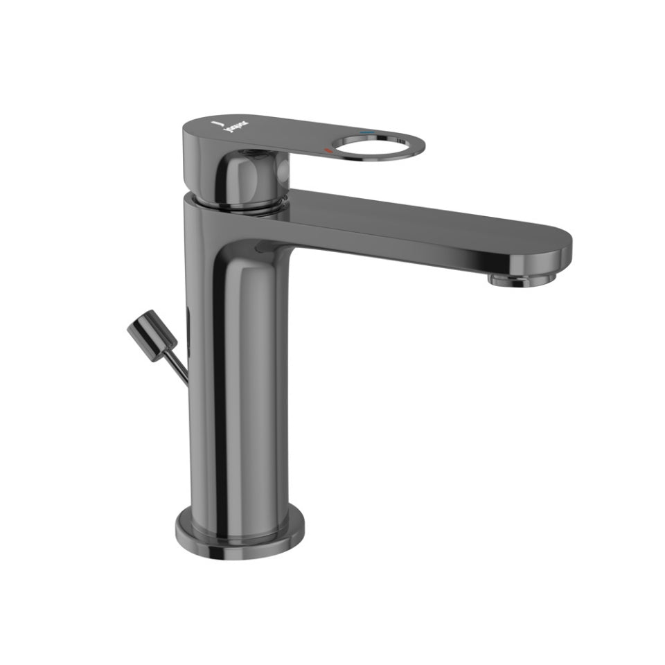 Jaquar Ornamix Prime Single Lever Basin Mixer with Popup - Black Chrome
