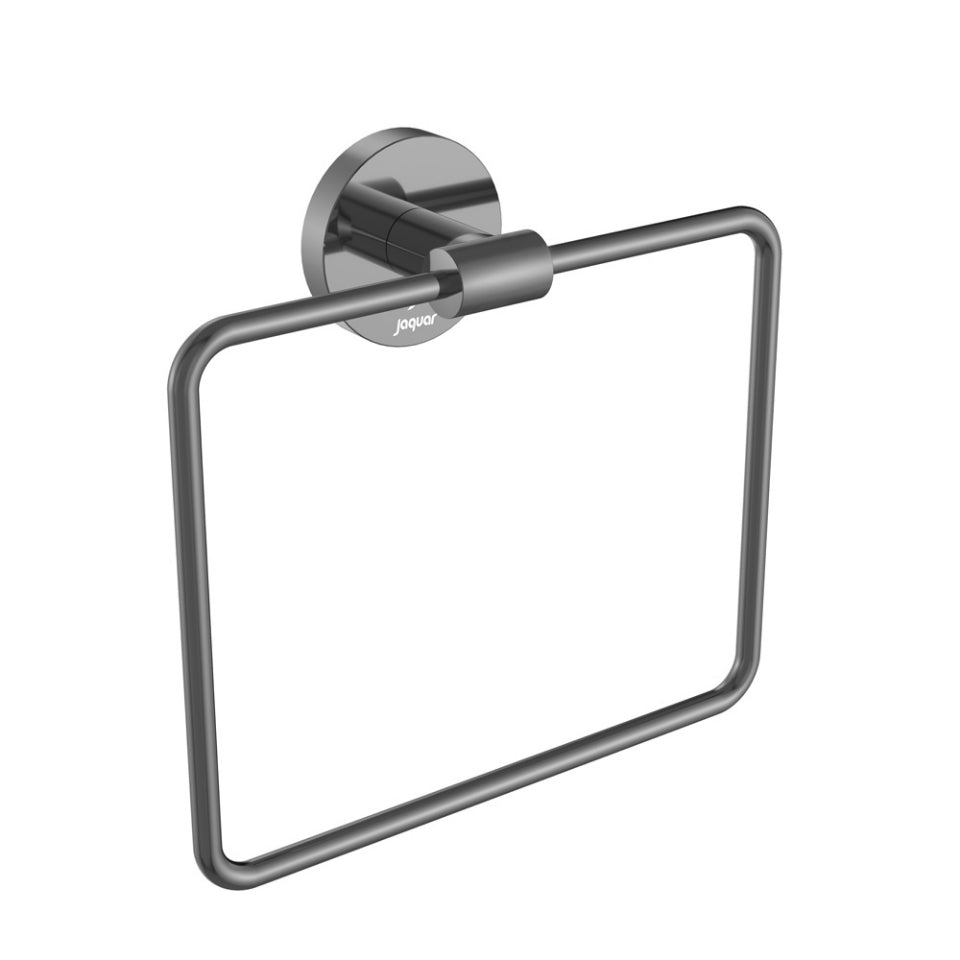 Jaquar Continental Towel Ring Square with Round Flange - Black Chrome