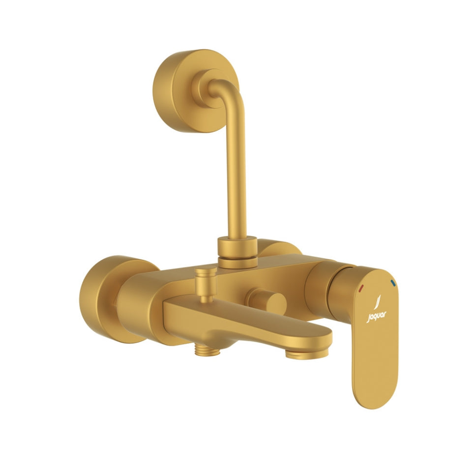 Jaquar Opal Prime Single Lever Wall Mixer 3-in-1 System - Gold Matt PVD