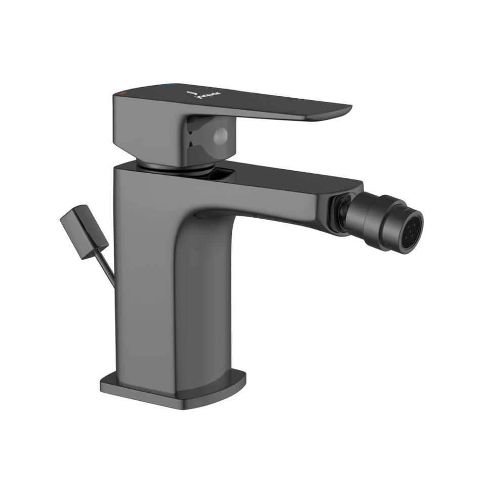 Jaquar Kubix Prime Single Lever 1-Hole Bidet Mixer - Black Chrome