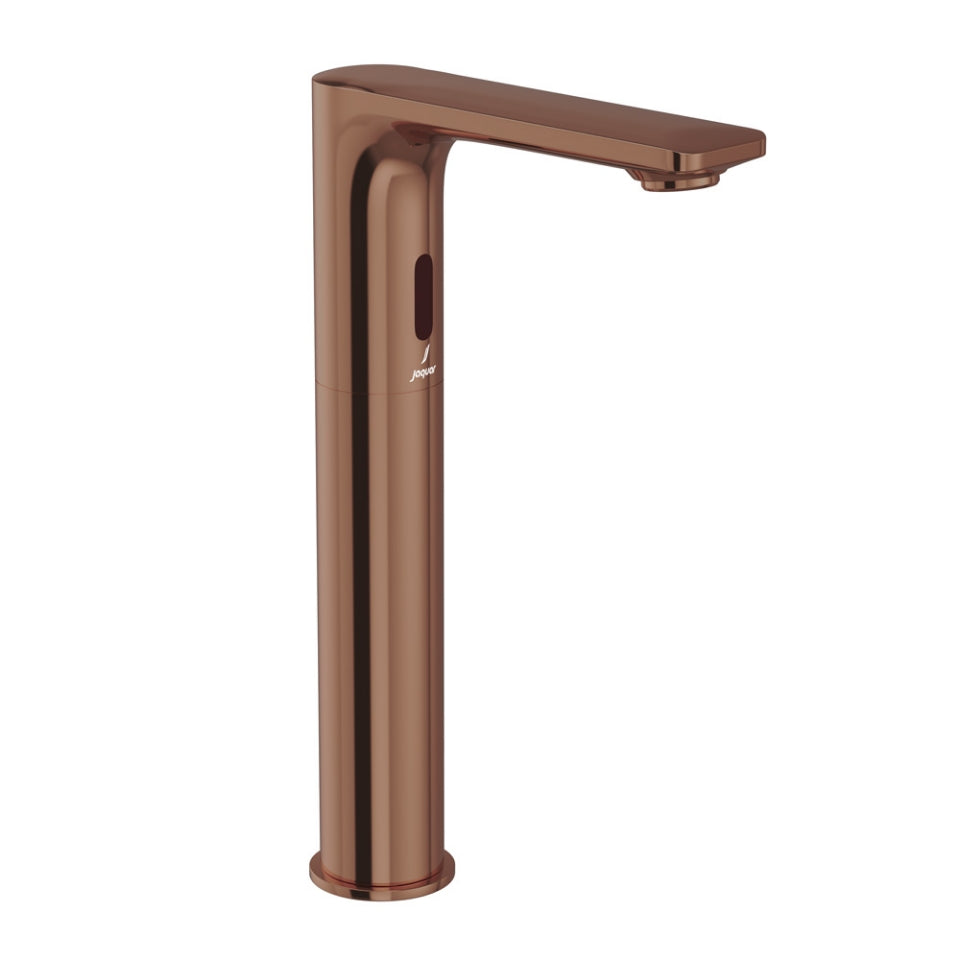 Jaquar Laguna Tall Boy Sensor Faucet - Blush Gold Bright PVD