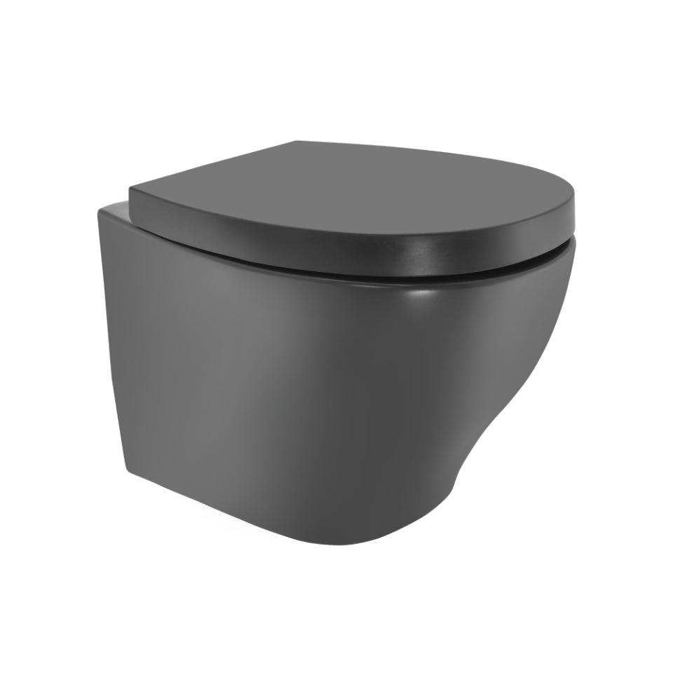 Jaquar Arc Rimless, Blind Installation Wall Hung WC - Grey Matt