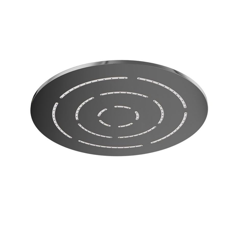 Jaquar Round Shape Single Flow Maze Overhead Shower - Black Chrome