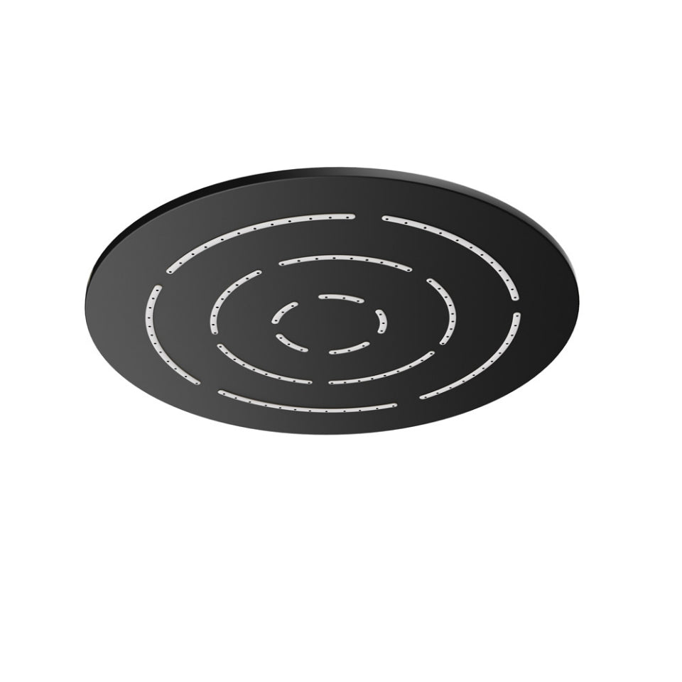 Jaquar Round Shape Single Flow Maze Overhead Shower - Black Matt